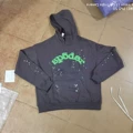Spider web black [dark gray hooded sweatshirt]