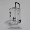 Mini Ultra-Small Trolley Case Storage Box, Direct Sales from the Manufacturer, Retractable Wheels, Movable, Transparent, Cute for Jewelry
