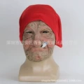 Smoking red turban grandma