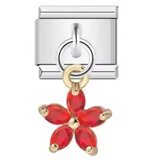 0599-DZ 五弁花 真っ赤