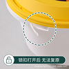Round Anti-Theft Lockable Lunch Box, Takeout Packaging Box, Soup Noodle Spicy Hot Pot Lobster Fast Food Box with Lid, Microwaveable