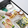 Free combination kitchen drawer partition box home finishing ps transparent plastic cosmetic drawer storage box
