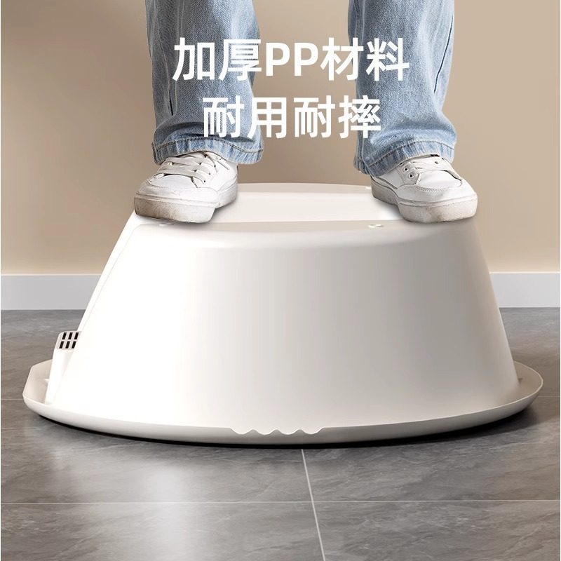 Integrated Thickened Washbasin for Washing Clothes, Washing Underwear with Washboard, Household Baby Laundry Basin Without