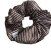 Striped Scrunchie for Women, Trendy 2025 New High-End Forest Style Hair Tie, Low Bun Hair Accessory