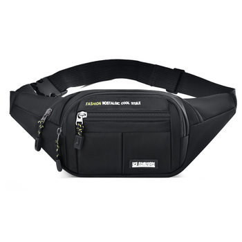 Waist bag men's new sports casual chest bag simple oxford cloth large capacity shoulder bag all-match messenger bag backpack