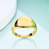 Stainless Steel Glossy Ring Ins Simple 12mm Titanium Steel 18K Gold Ring Couple Versatile Laser Logo Wholesale