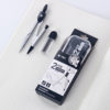 Xiaoyuer 2258 drawing compasses 2-piece set student office drawing math tools durable metal compasses wholesale