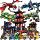 Совместимость с Lego Phantom Ninja серии Dragon Mecha Model Дети собирают строительные блоки из мелких частиц, игрушки-подарки mini 0