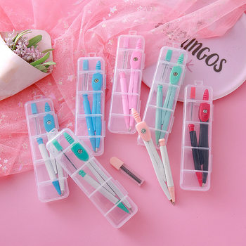 Casual Metal Compass Student Stationery Portable Compass Set Exam Geometric Drawing Multi-Function Drawing Tool