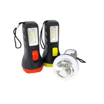 2in1 Dry Battery Flashlight No. 5 Battery Plastic Flashlight Multi-Color Optional for Africa and Japan