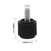 Computer case screw rubber head Phillips hand screw black inch tooth handle screw 6#-32 side plate screw