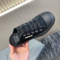 All black slippers