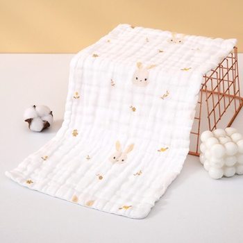 Baby Face Towel, Newborn Gauze, Children's Towel, Super Soft Newborn Baby Pure Cotton Saliva Towel, Feeding Towel