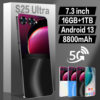 S25U Cross-Border Foreign Trade 7.3inch Android 9.0 Smartphone 2+16g Dual Sim Full Network Communication Low Price in Stock