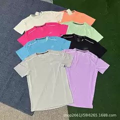 Summer Sports Student Training Quick-Drying Short-Sleeved Track and Field Loose Running Sportswear Short-Sleeved Casual Men's and Women's T-Shirts Wholesale