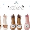 Small Size Middle Size Children's Rain Boots Rain Boots Toddler Shoes Walking Shoes Anti-slip Shoes Rubber Shoes Water Climbing Shoes Water Playing Shoes
