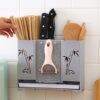 Light luxury chopsticks holder wall-mounted chopsticks storage box kitchen spoon knife and fork drain storage rack chopsticks cage wholesale