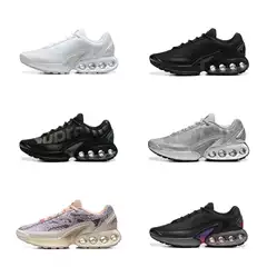 Cross-Border Harada Shoes Air Max Dn Series New Black and Purple Air Cushion Sports Shoes Cushioning Breathable Running Shoes