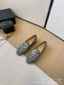 Flats Black Fabric