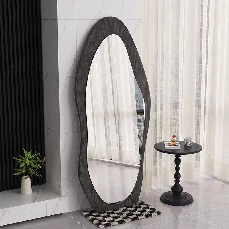 Second-Hand Full-Length Mirror, Home Floor-To-Ceiling Mirror, Internet Celebrity Special-Shaped Mirror, Wall-Mounted High-End Dressing Mirror, Bedroom Fitting Mirror