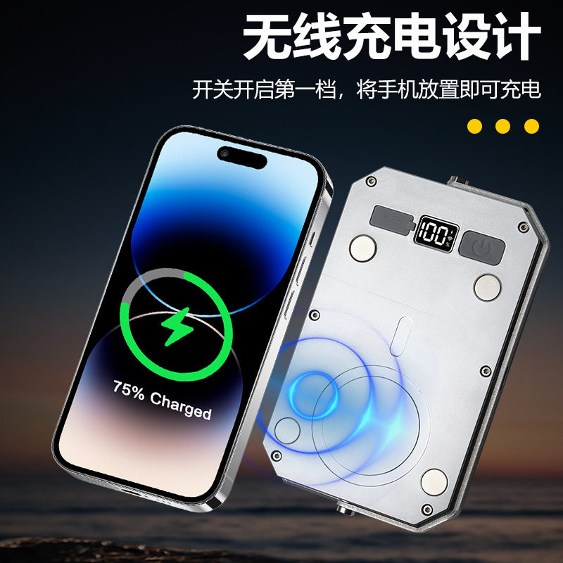 New Multifunctional Portable Lamp, Camping Lamp, Emergency Tent Lamp, Wireless Charging Lighting Work Lamp, Outdoor Camping Lamp