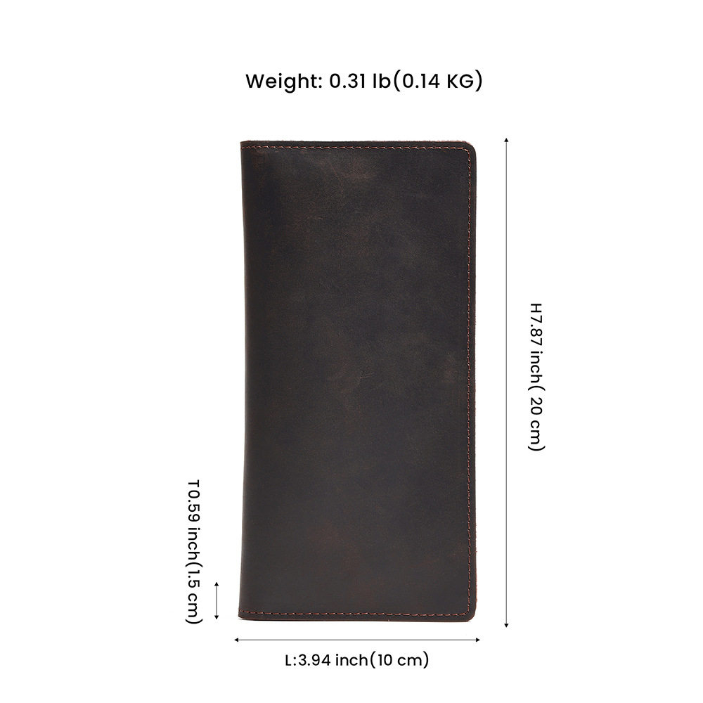 Dujiang Men's Genuine Leather Wallet Multifunctional Coin Purse First Layer Cowhide Clutch Bag Men's Bag Cross-Border Best-Selling Model