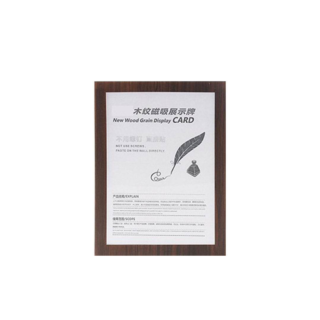 Magnetic display paste multi-specification photo frame protective cover nail-free soft color business license frame award frame support customization