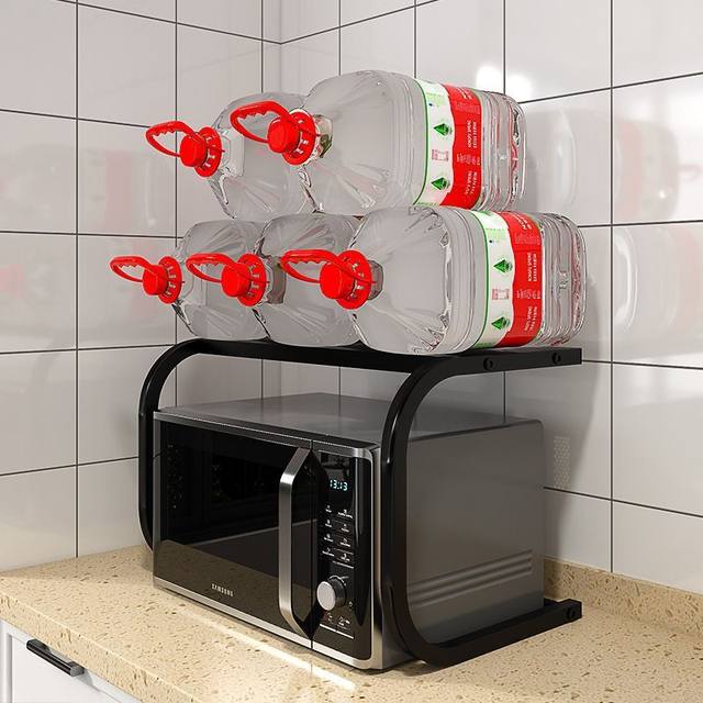 Microwave oven storage rack kitchen countertop multi-function oven simple bracket desktop double-layer seasoning storage rack