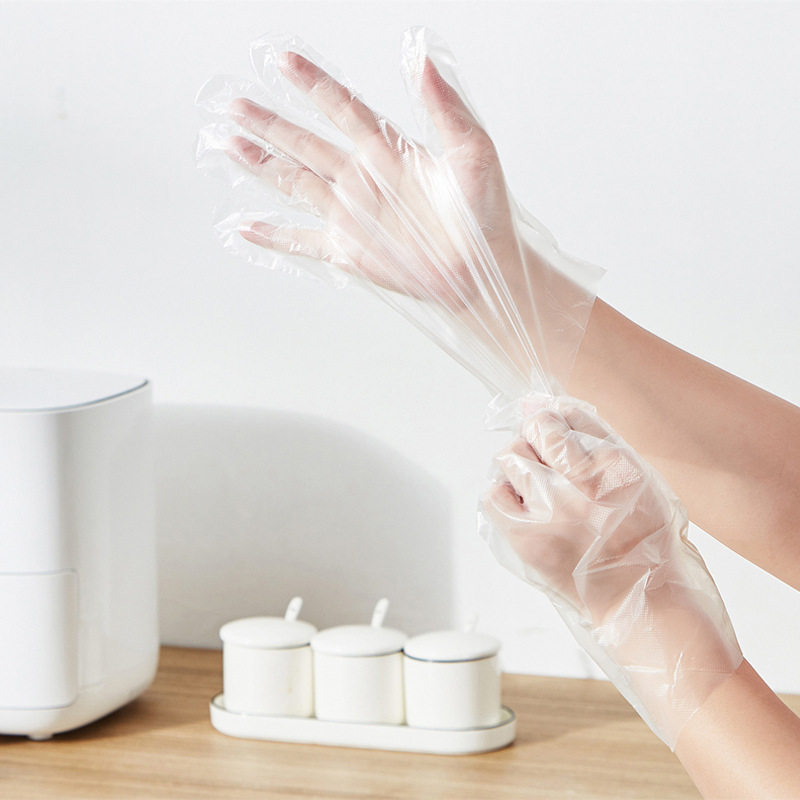 Guangming Disposable Pe Gloves Thickeneded Powder-Free Anti-Slip Cpe Gloves for Laboratory Scientific Research Catering Oil-Proof and Stain-Resistant