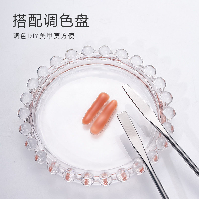 Nail art glue paper glue stick stainless steel color stick double-head dual-purpose color stick blooming painting tools wholesale