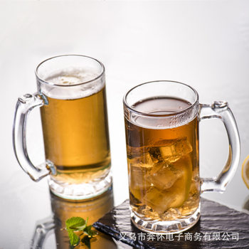 Green Apple ZB99-1 Beer Cup Thickened Dapai Bar Draft Beer Cup 500ml Glass Beverage Cup Wholesale