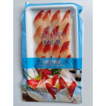 Frozen Non-Canadian Arctic Clam Sashimi Slices 16 Slices about 100g Fresh Arctic Clam Slices Platter