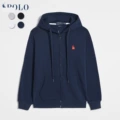 Zipper style-navy red label