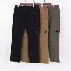 New American pocket lens classic washed overalls men's casual trousers cross-border delivery