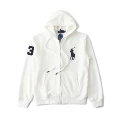Zipper white big black horse