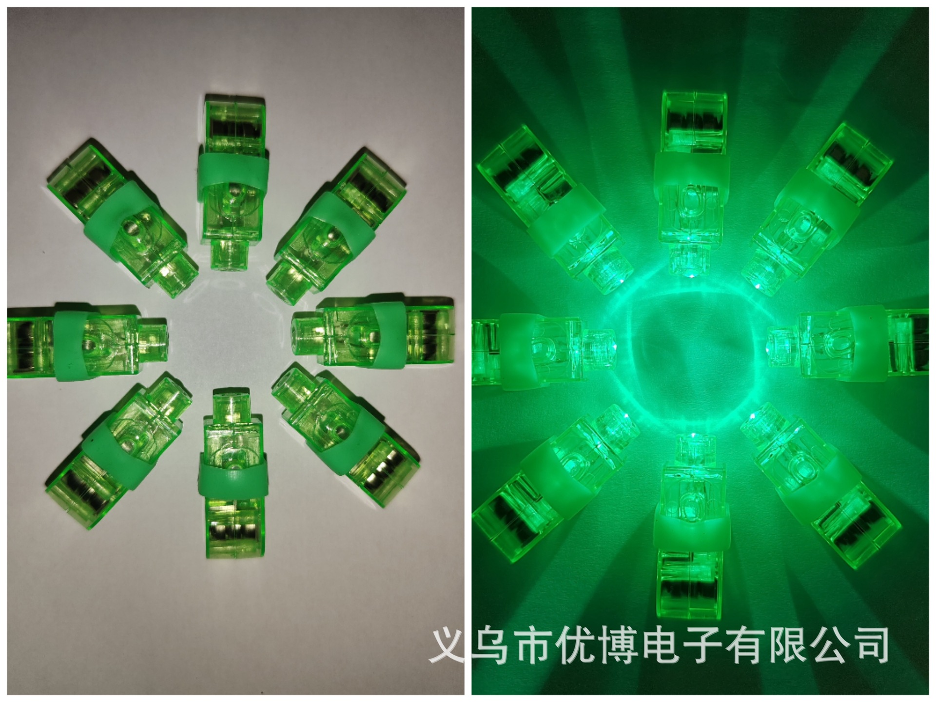 厂家直销LED闪光手指灯冰雕刺身灯夜航灯助威道具发光玩具批发