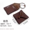 In-Stock Wholesale Satin Imitation Leather Traditional Box Velvet Ring Box Jewelry Accessory Coffee-Colored Storage Bag