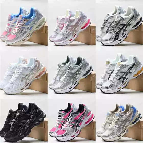 Putian Shoes Asics Gel-Kayano 14 Mesh Fabric Comfortable Versatile Wear-Resistant Breathable Low-Top Running Shoes for Men and Women