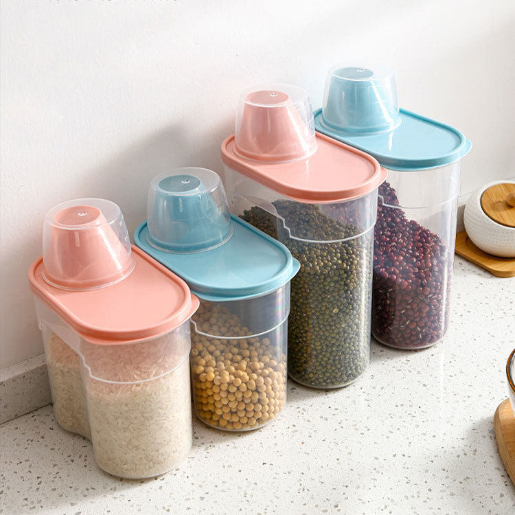 Refrigerator Side Door Grain Storage Box Cereal Cereal Candy Milk Powder Coffee Sealed Storage Jar Condiment Sealed Jar