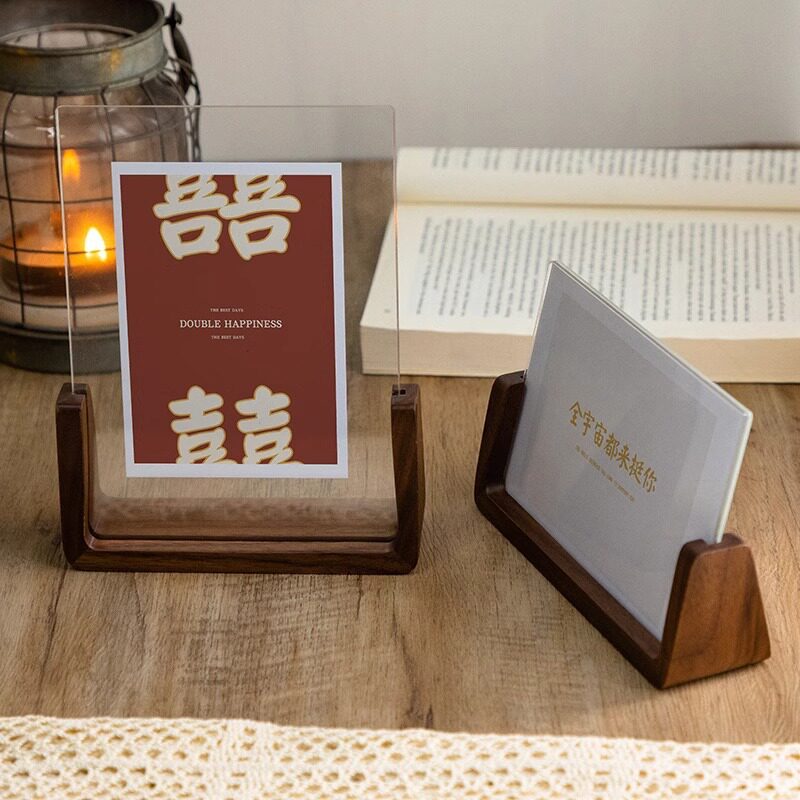 Graduation Season Acrylic Solid Wood Photo Frame Table Display Creative Gift Ornament Display Stand 78inch U-Shaped Photo Frame