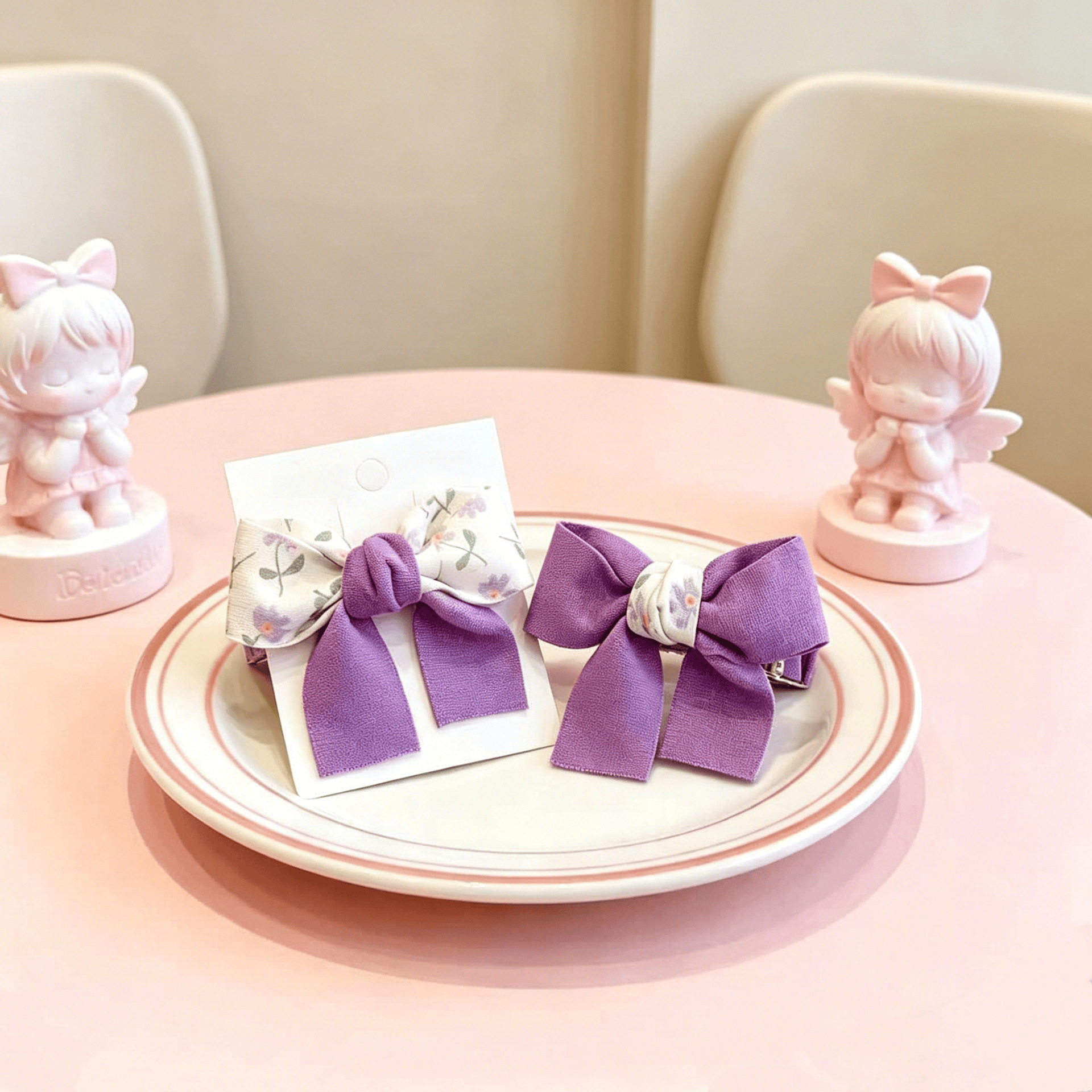 儿童款发夹儿童公主宝宝美丽超仙布艺碎花发夹发卡韩系套装发夹女