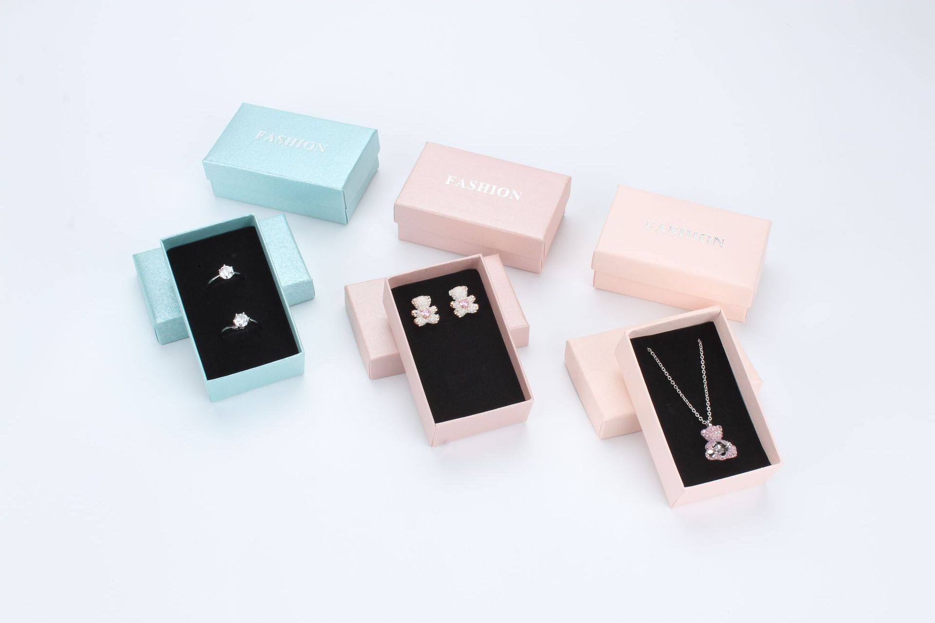5*8 heaven and earth cover jewelry box ring earrings necklace set box jewelry gift jewelry packaging carton