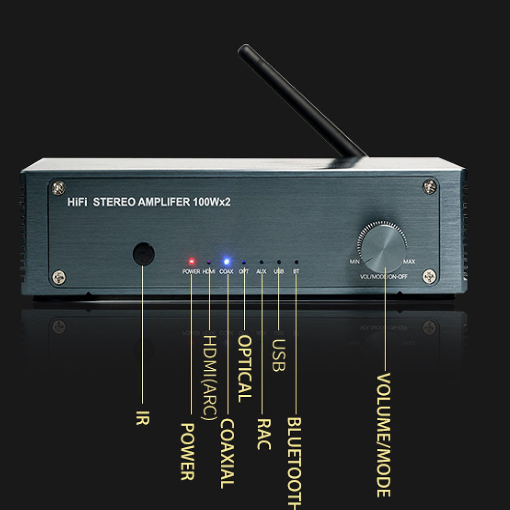 New TPA3116 digital power amplifier high fidelity bluetooth 5.0 stereo 2.1 channel cross-border power amplifier