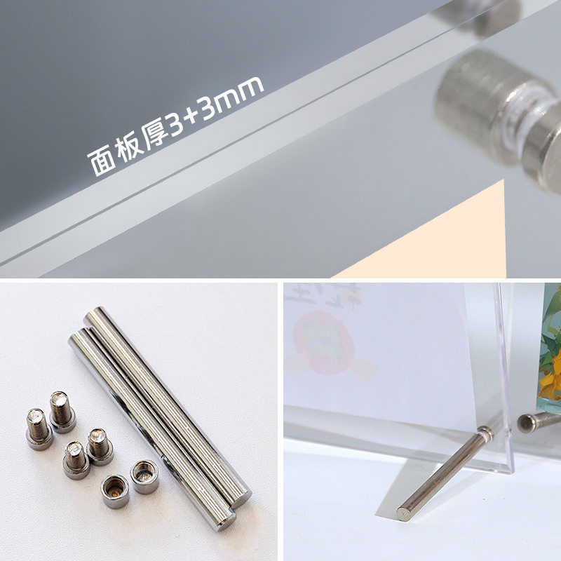 Mai Bao Transparent Acrylic Photo Frame Stand 6inch 7inch Postcard Display Photo Desktop Stand Frame