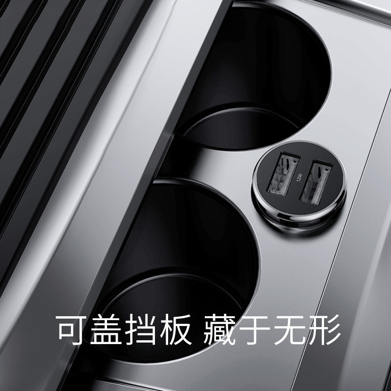 New mini car charger double invisible one drag two double USB charging head car charger fast charge 5v3a