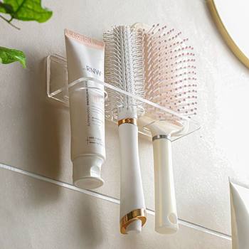 Bathroom Comb Rack Storage Rack Wall Hanging Punch-free High-value Toilet Storage Box Washstand Comb