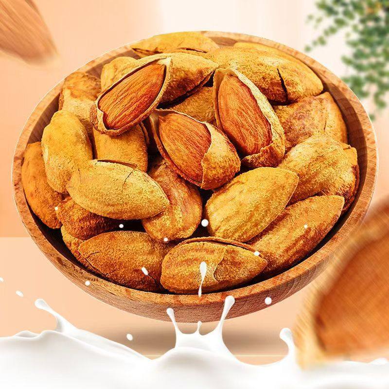 Almond Nuts Original Flavor Without Additives Bulk Batch Roasted Seeds and Dried Fruits Xinjiang Specialty Snacks Hand-Peeled Almonds