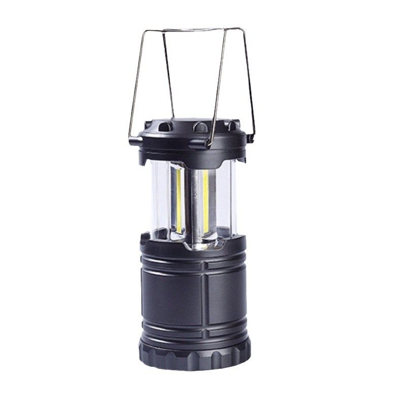 AA dry battery plastic lantern outdoor camping lamp COB camping lamp portable lamp stretch emergency tent lighting lamp