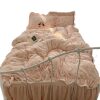 Class a Thickeneded Milk Velvet Four-Piece Set Double-Sided Coral Velvet Flannel Quilt Cover Bed Sheetss Winter Bedding Bed Sheetss 4