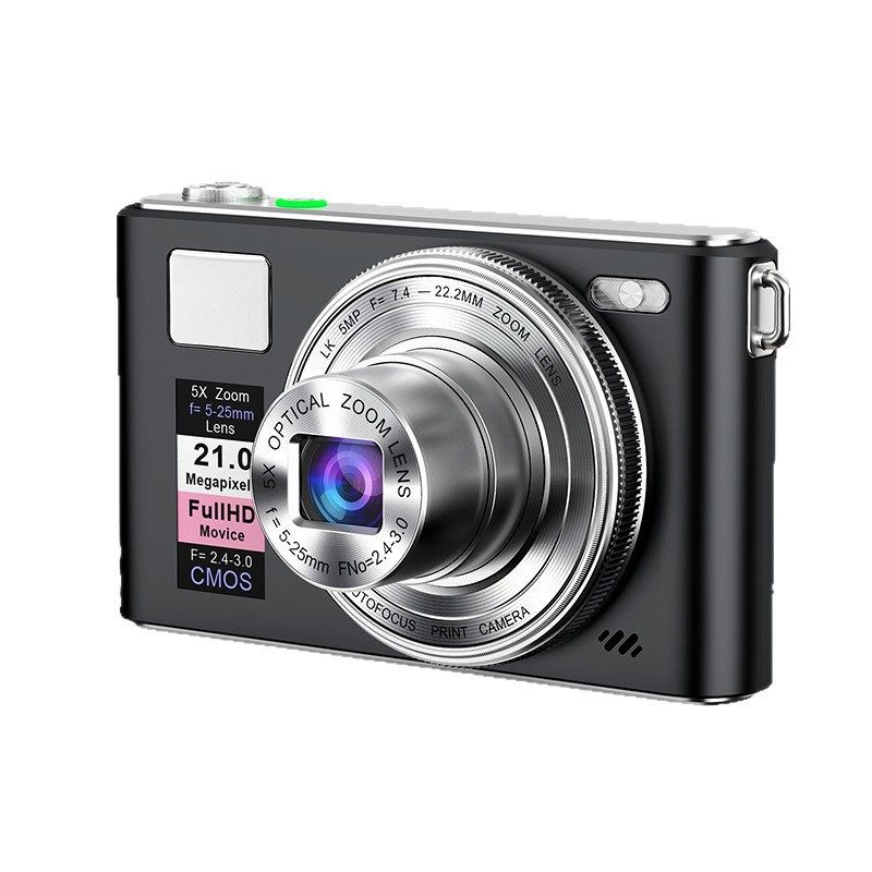 5K Hd 5X Optical Zoom Telescopic Lens Digital Camera Portable Student Selfie Ccd Filter Camera Without